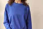 Cropped Sweater - worker blue