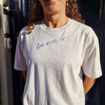 t-shirt Grijs - Go for it!
