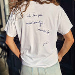 t-shirt Wit - Ik ben geen mevrouwtje, meneertje.
