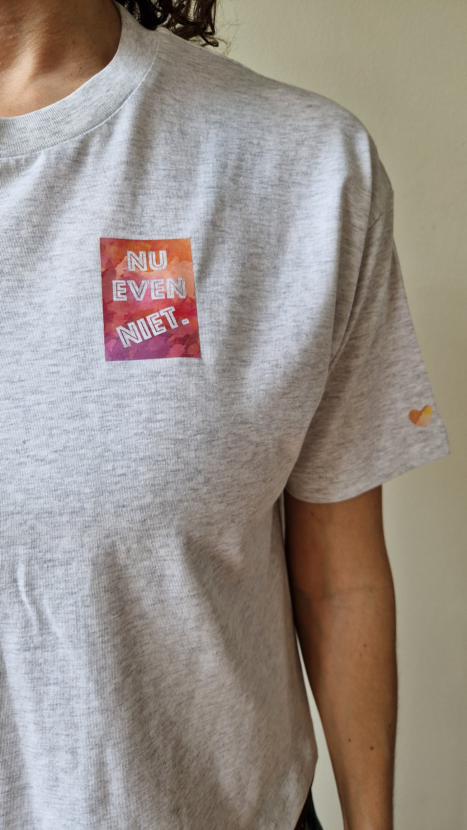 t-shirt Boxy - Nu Even Niet