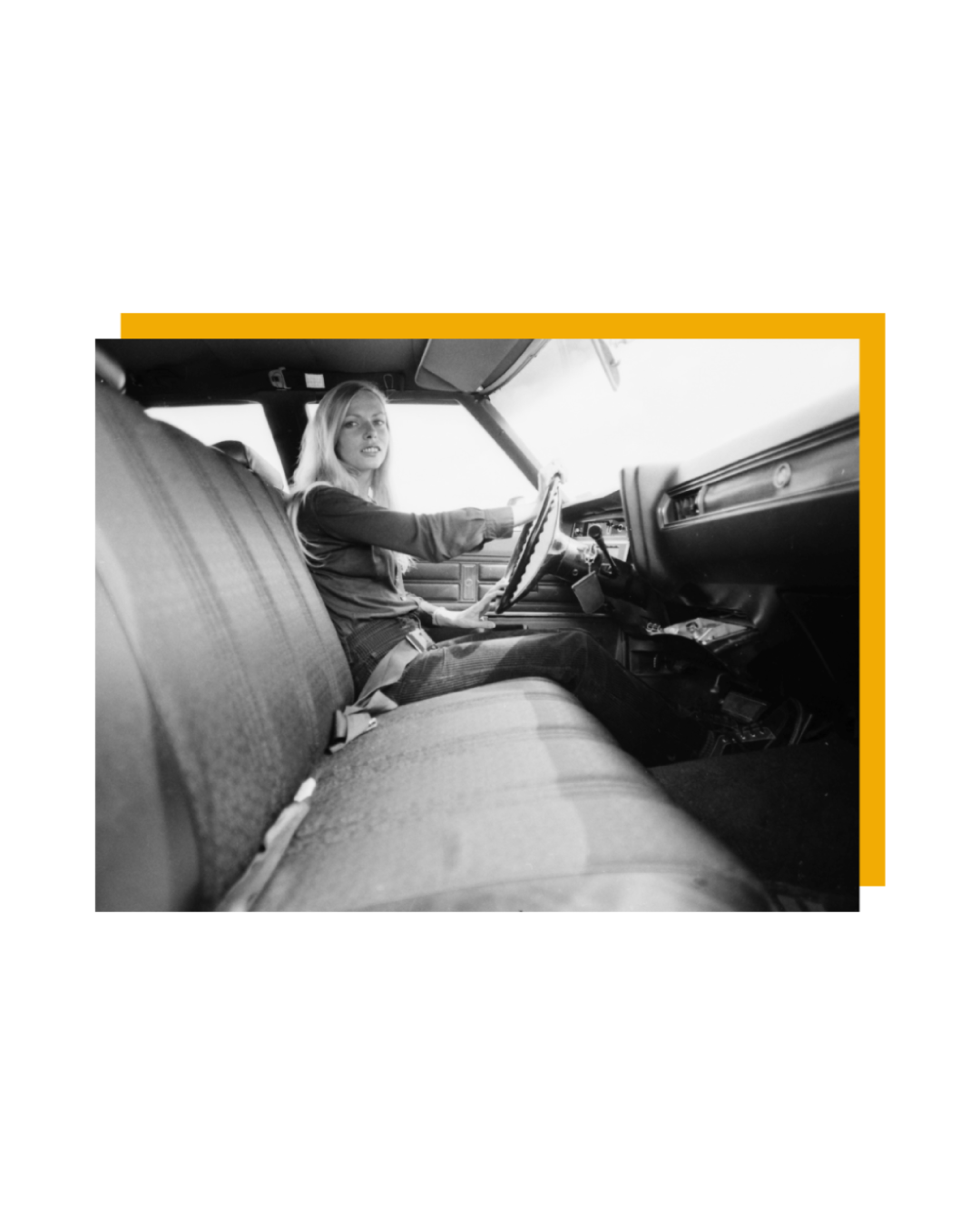 Opdruk: Josie in auto