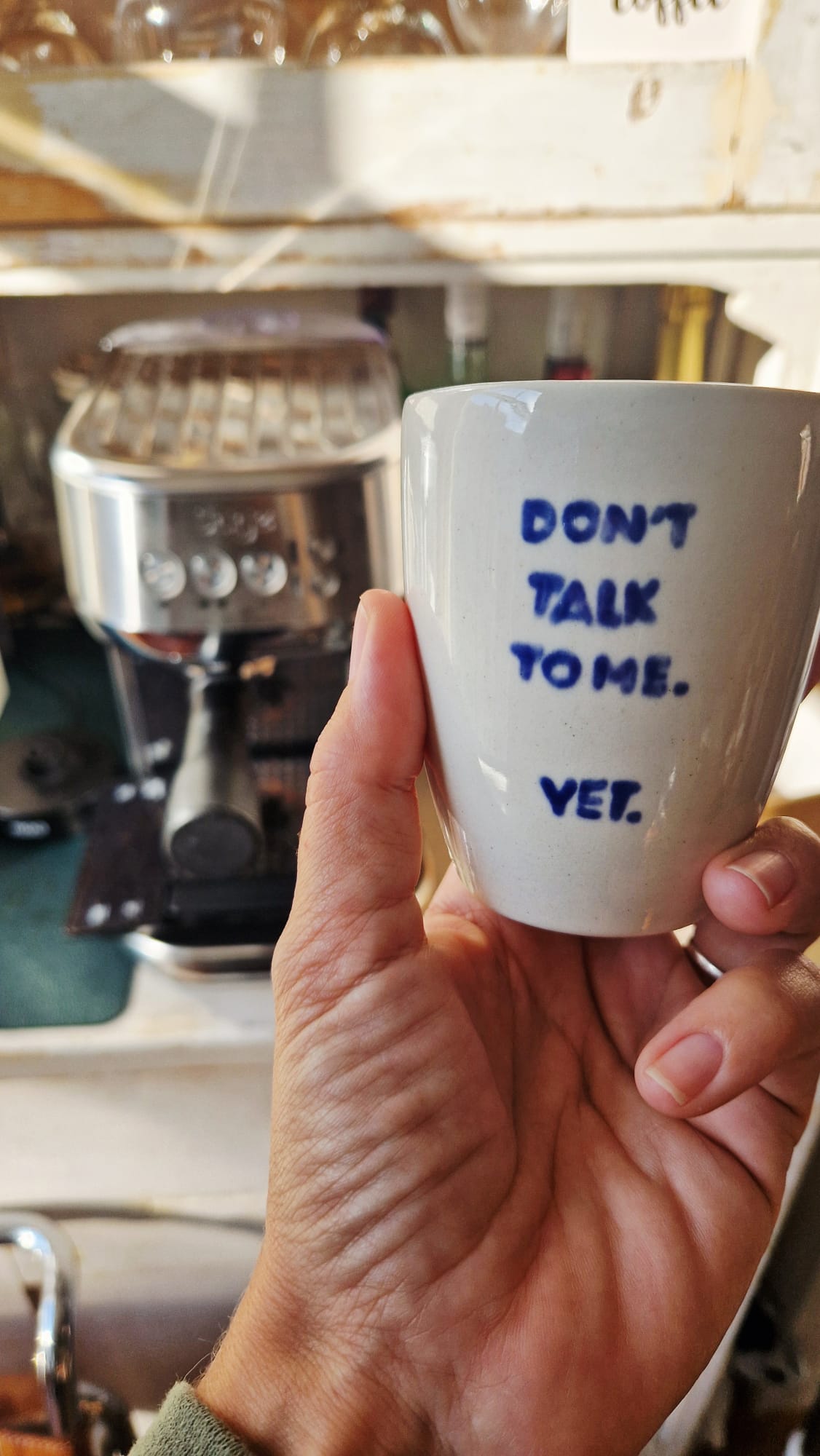 Koffiemokje - handgeschilderd