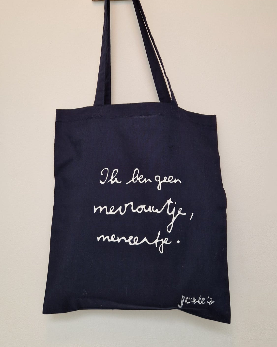 Totebag Ik ben geen mevrouwtje