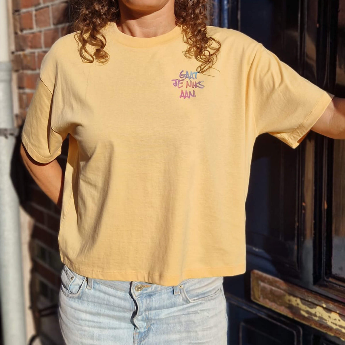 t-shirt Peach - Gaat je niks aan.