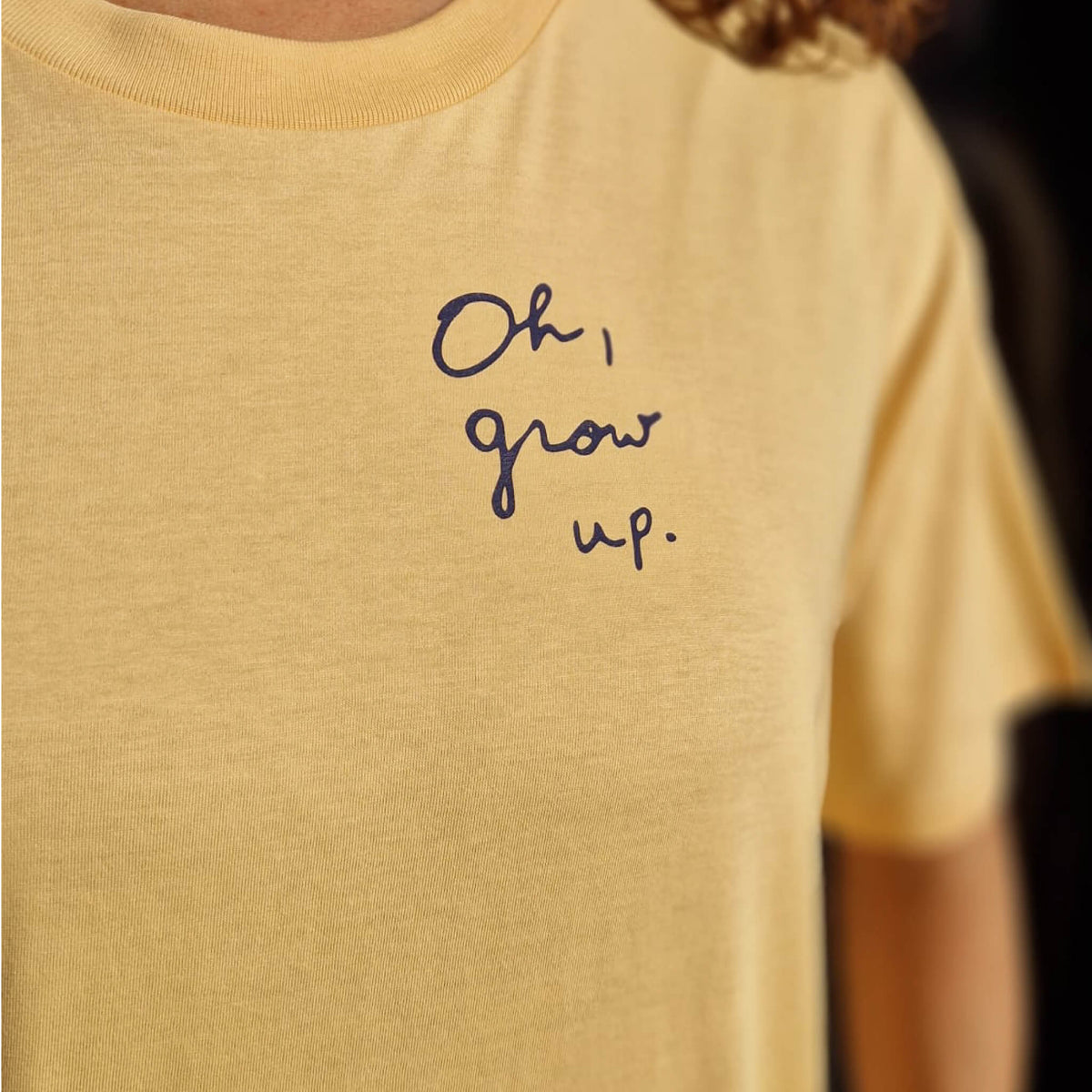 t-shirt Peach - Oh, grow up.