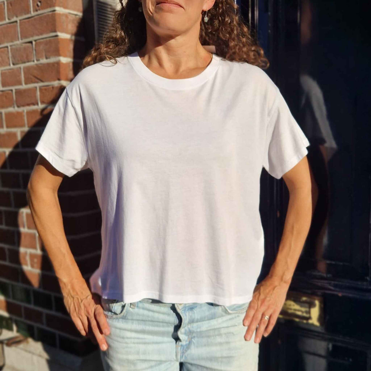 t-shirt Wit - Ik ben geen mevrouwtje, meneertje.